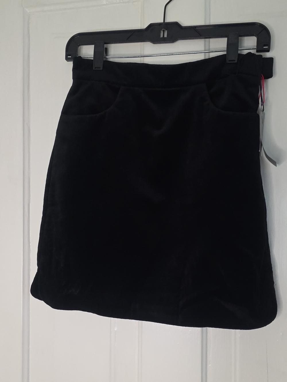 Zadig & Voltaire Black Velvet Mini Skirt